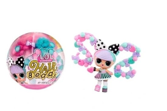 MGA LOL Suprise Hair Beads pārsteiguma lelle